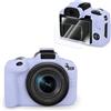 VOVMOEYA Custodia protettiva in silicone per fotocamera digitale EOS R50 compatibile con Canon EOS R50 [con 2 pellicole temperate LCD], custodia protettiva in silicone per fotocamera digitale