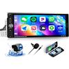 OiLiehu 2+32G Android 13 Autoradio 1 Din con Wireless CarPlay Android Auto 6.9 IPS Autoradio con Schermo GPS WiFi Bluetooth Mirror Link FM RDS SWC USB EQ Telecamera Posteriore