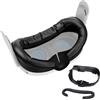 MMOBIEL Interfaccia Facciale VR per Meta Oculus Quest 3 di MMOBIEl - Face Cover Pad per Quest 3 - Interfaccia Facciale Traspirante - Set Accessori con Nasello Anti-Perdita & Copertura Morbida Pelle PU - Nero