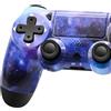 Effdrdfs Wireless Controller for PS-4, Controller Wireless for PS-4/Slim/PC, Bluetooth Gamepad Joystick with Dual Vibration Touch Panel 3.5mm Audio Jack Six-Axis Upgraded(Blue)