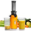 Ventray Ginnie Estrattore Frutta e Verdura - Slow Juicer 60 Giri/Min- Estrattore di Succo con Funzione di Masticazione Inversa, Facile da Pulire, Senza BPA, Cold Press, Spremiagrumi Elettrico, Giallo