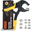 HAPDEN Pinza Per Bottoni Automatici A Pressione Include 40 Set Di Bottoni A Pressione Metallo Da 15 Mm Per Riparazione Di Coperture Di Barche, Tela, Cucito, Teloni