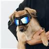 Enjoying Occhiali per Piccoli Cani Anti-UV Occhiali da Sole per Cani Occhiali da Moto Morbidi per Animali Domestici, Antiappannamento, Antivento per Cani di Piccola e Media Taglia, Blu