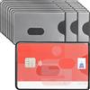 WallTrust RFID NFC Blocker Custodia protettiva in plastica rigida - Custodia protettiva per carte di credito e carta d'identità trasparente - Sicurezza contro carte di credito e carte di credito, nero
