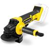 TROTEC Smerigliatrice angolare wireless PAGS 21-115 NB senza batteria 10.000 giri/min Diametro del disco: 115 mm, caricatore rapido e custodia per il trasporto inclusa