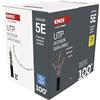 EMOS - Cavo di rete UTP CAT 5e, 100 m, PE - Cavo patch UTP CAT5e - Cavo LAN Gigabit - Cavo Ethernet non schermato - per esterni