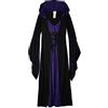 California Costumes Deluxe Gothic Purple Hooded Robe Dress Costume Adult Plus 18-20