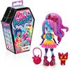 CRAZE GLAM MONSTARS - Figurina a sorpresa da collezione Serie 1x 9 modelli di bambole con accessori e adesivi - Apra lo scrigno e scopra la moda mostruosa!