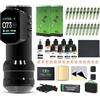 INKin Kit Tatuaggi, Macchina Tatuaggi Kit Completo con 4.0 Stroke Length e OLED Display Digitale, Wireless Macchinetta Tatuaggi con 1500mAh Batterie e 20 Pezzi Aghi Tattoo 9 Tattoo Ink per Artisti
