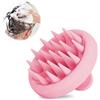 Fousenuk Massaggiatore Cuoio Capelluto Rosa, Spazzola Massaggio Cuoio Capelluto in Silicone per Umidi e Asciutti Capelli, Spazzola per Shampoo per Pulizia Capelli e Massaggio Testa