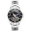 KIESENBERG Orologio Da Uomo Design Tachimetro Harley Davidson - Quarzo, 43mm, Cinturino Pelle, 3 ATM, Regalo - 5