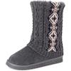 MUK LUKS Cheryl, Stivale Donna, Grigio, 43 EU