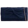 Purple Possum® Pochette da donna borsa da sera borsa a tracolla in finta pelle scamosciata borsa da donna (blu navy), Blu navy, blu navy, blu, blu scuro, Medium
