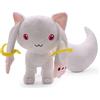 THAKIE DGiocattoli Peluche Bambole 43cm Puella Magi Madoka Magica Bambola di peluche Carino Kyubey Peluche Giocattolo soffice Bambole di pezza bianche Simpatico gatto Giocattoli di peluche, Costume Kawaii P