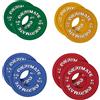 EVERYMATE Set di piastre per pesi frazionari in gomma, set di micro pesi da 0,1 kg, 0,2 kg, 0,3 kg, 0,5 kg, per bilancieri olimpici per allenamento della forza, micro piastre per pesi
