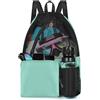BROTOU Borsa da Nuoto, Zaino in Rete con Coulisse, Sportiva Regolabile, Impermeabile per Uomo e Donna