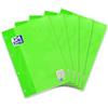 Oxford 100050340 - Blocco note Optic Paper a righe, 50 fogli, 90 g/mq, formato A4, confezione da 5, colore: Verde chiaro