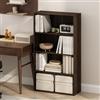 Furinno SIMPLE Libreria 4 Ripiani, Libreria Con Ripiano Aperto, Per Soggiorno, Camera Da Letto, Home Office, Noce Columbia