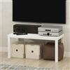 Furinno SIMPLISTIC Mobile Porta TV, Centro TV Moderno, Tavolo TV, Consolle TV, per Soggiorno, Camera da Letto, Bianco