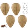 JIASHA 4 Pezzi Nido di Vespe Esca, Wasp Nest Appeso Artificiale, Nido Vespe Esca Appeso Impermeabili, Nido di Vespe Lanterna Dell'Alveare Efficace Deterrente per Esterno e Giardino