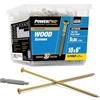 Power Pro 48618 Viti per legno, #10 x 6, viti per ponte esterno premium, resistenti alla ruggine, bronzo rivestito in resina epossidica, vasca da 2,3 kg, 177 pezzi