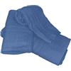 GX GARGIX Tris Set 3 Asciugamani da Bagno in Spugna Cotone, Telo Doccia 150x100 cm, Asciugamano Viso 105x55 cm, Asciugamano Ospite 60x40 cm per Casa, Hotel, Albergo,B&B (Florida-5/Blu)