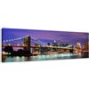 Visario Quadro su Tela New York 120 x 40 cm Modello Nr XXL 5701. I Quadri Sono montati su telai di Vero Legno. Stampa Artistica intelaiata e pronta da Appendere