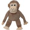 JACK AND VANILLA, Piumino Scimmia con Squeeker e Texture Croccante per Cani e Gatti, 20 cm, Colore Multicolore - Stimola l'Interattività e Riduce la Noia