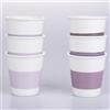 Villa d'Este Home Tivoli 1996 Set 6 tazzine caffè 60 ml in porcellana, decoro righe, Daily Provence