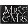 Malden International Designs - Album Fotografico Mr & Mrs Brag, per Feste di Matrimonio, 40-10 x 15 cm, Colore: Bianco