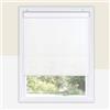 Chicology Cordless Roller Shades Snap-N'-Glide Trattamenti per finestre Perfetti per Soggiorno/Camera da Letto/Asilo/Ufficio e Molto Altro Ancora, Poliestere, Bianco Urbano, 89W x 183H cm