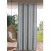 Linder Tenda da esterno idrorepellente - tessuto e tinto in Francia - Finitura occhielli a canna di fucile antiossidante - Colore grigio basalto - Dimensioni 140 x 265 cm - 100% polipropilene