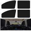 XCBYT Parasole Auto Magnetico Universale Finestrini Laterali - Nero (4 Pezzi) | 100% opaco, Oscurante Completo, Protezione Privacy
