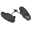 Car Passion Indicatore di direzione Freccia Specchietto laterale LED Compatibile con Fiat Panda Grande Punto EVO Doblò Fiorino Qubo Stilo Lancia Musa Luce Dinamico Progressivo Fumè Nero Side Marker Dynamic