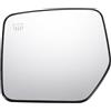 QUARKZMAN Specchio Retrovisore Sinistro di Ricambio con Piastra di Supporto Riscaldato Vetro Bianco per Jeep Compass Patriot 2007-2017
