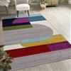 Mazovia Tappeto Geometrico Moderno - Pile corto - Tappeto morbido e colorato per soggiorno, camera da letto, sala da pranzo - Certificato OEKO-TEX - Tappeto a motivi geometrici colorati 200 x 300 cm