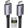 UGREEN Cavo HDMI 2.1 8K Cavo HDMI certificato 8K 60Hz 4K 240Hz Ultra Alta Velocità 48Gbps Alluminio eARC HDCP Dynamic HDR Dolby Atmos Compatibile con HDTV Monitor PS5 PS4 Xbox PC, 2M