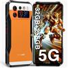 DOOGEE V20S [2024] 5G Rugged Smartphone 32GB RAM+ 256GB ROM, 6.43 + 1.58"AMOLED Schermo Posteriore 50MPAI 24MP Visione Notturna, 6000mAh 33W Ricarica Rapida, Android 13 Sblocco Facciale NFC/OTG/GPS