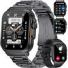 LIGE Smartwatch Uomo 600mAh 1.96 Orologio Smartwatch con Chiamate Bluetooth Cardiofrequenzimetro Monitor del SpO2/Sonno 100+ Modalità Sportive Fitness Tracker Smart Watch