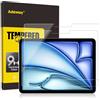 Adeway 2 Pezzi Pellicola Protettiva per iPad Air 11 (7ª 2025 M3 & 6ª 2024 M2), Vetro Temperato, Compatibile con Apple Pencil & Face ID, Facile da Installare, Anti-Graffio, Alta Trasparenza