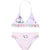 Sanrio Hello Kitty Bikini per Ragazze, Costume da Bagno Due Pezzi con Motivo a Sirena per Bambina, Taglie 3 a 8 Anni (IT, età, 3 Anni, Regular, Rosa)