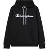 Champion Legacy Man-Big Logo Hoodie Felpa con Cappuccio, Bianco (Ww001), XL Uomo