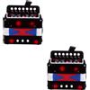 2 Pack Mini Fisarmonica Bambino Strumento Giocattolo Per Bambini