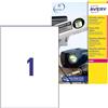 Avery Zweckform Avery Italia L4775-100 Etichette Ultra Resistenti Poliestere, Certificate Ghs, 100 ff, 210 x 297 mm, Bianco, 100 Pezzi