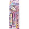 Franco Cosimo Panini MOFU MOFU - Stationery Kit Mofu Mofu, Set Cancelleria con Penna a Sfera, Penna Cancellabile, Righello Sagomato, Temperamatite 2 Fori, Gomma Nuvola, per Scuola Elementare o Media