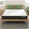 Novilla Materasso 90x190, Materasso Singolo, Altezza 20 cm, Gel Memory Foam, Schiuma Traspirante in Fibra di Bambù, Supporto Comfort, Media Rigidità