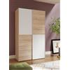 Forte Möbel Armadio, materiale in legno, rovere Sonoma/bianco, grande