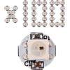 GERUI WS2812B ECO RGB 5050 - 100 fili con dissipatore di calore PCB (10 mm x 3 mm) SMD LED bianco