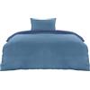 Utopia Bedding Copripiumino Singolo - Microfibra Copripiumino 135x200cm + Federa 50x75cm - Blu Navy/Azzurro