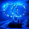 MUXIJIA 2 x luce stringa LED, 30 x LED 3M / 10Ft esterno/interno alimentatore USB impermeabile per camera da letto, cortile, matrimonio, Natale, fai da te, ecc. (Blu)